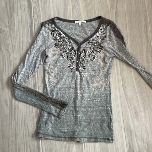 Miss Me Tops - Miss Me Long Sleeve Top